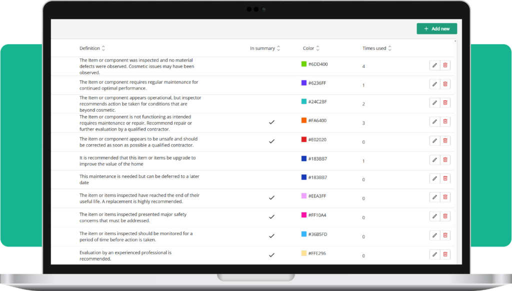 Global Ratings - Palmtech home inspection software